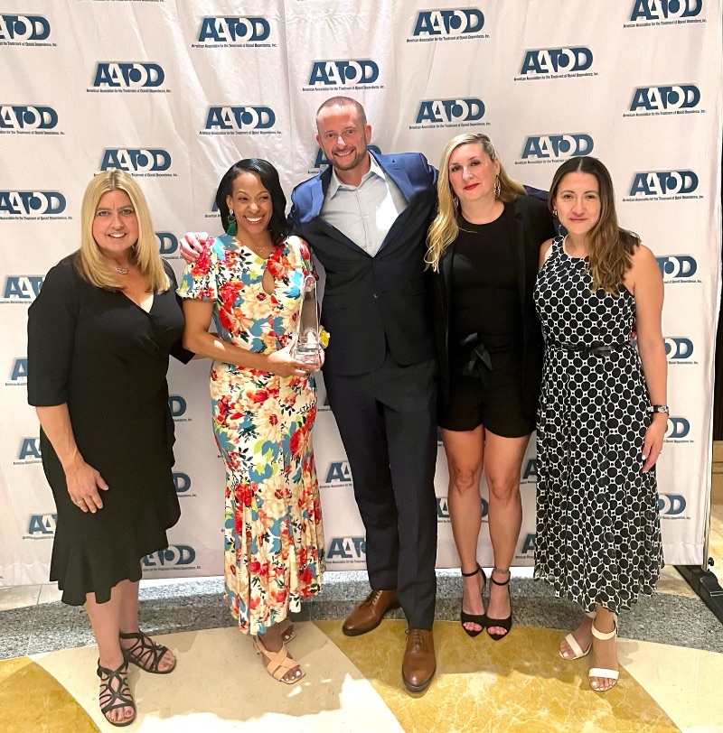 Maiysha Ware AATOD Award Recipient with Group